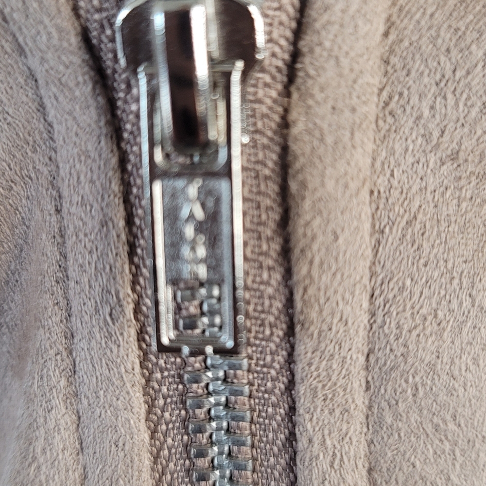 Market And Spruce Faux Suede Motorcycle Jacket Camel Size Small - Picture 8 of 11